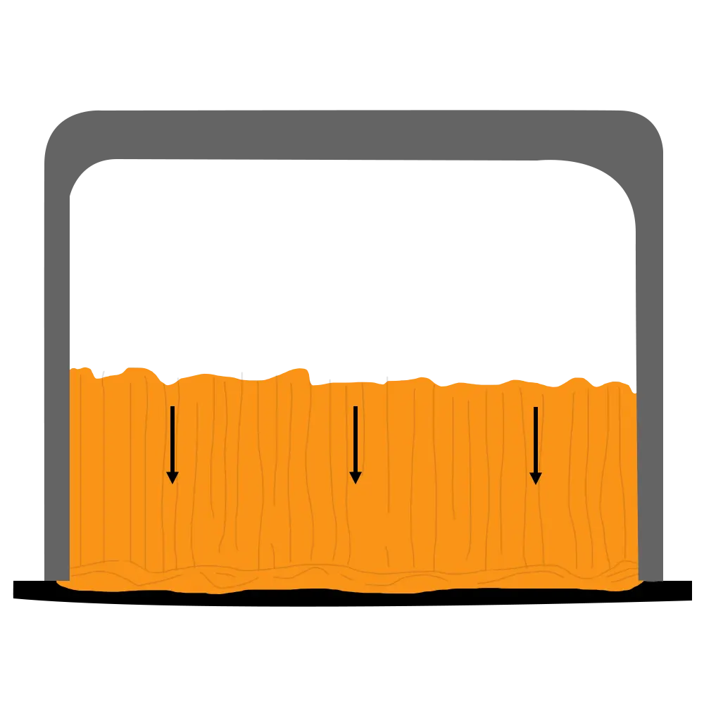 Kabuki drop curtain diagram - the drape is released and drops to the deck in a fraction of a second.