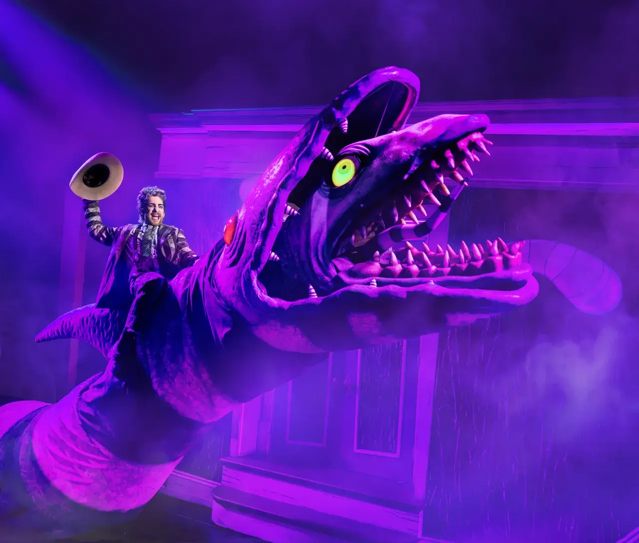A creature set piece in Beetlejuice The Musical (photo by Eugene Hyland)