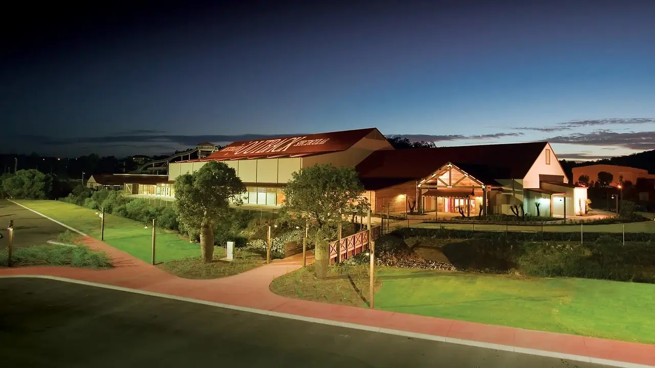 Australian Outback Spectacular performer flying and automation